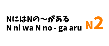 【N2】NにはNの～がある /N ni wa N no ～ ga aru