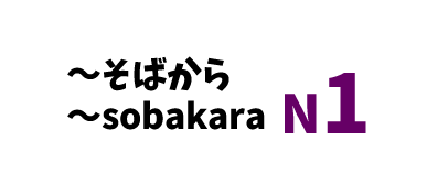 【N1】～そばから /～sobakara