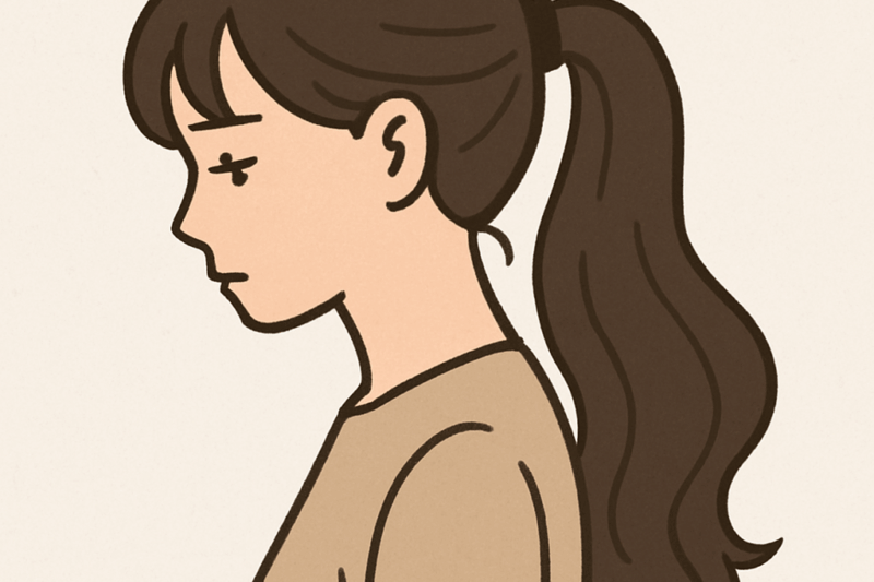 後ろ髪を引かれる/Ushirogami wo hikareru