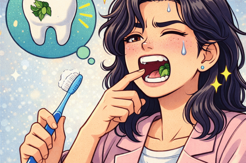 奥歯に物が挟まったよう — okuba ni mono ga hasamatta yō