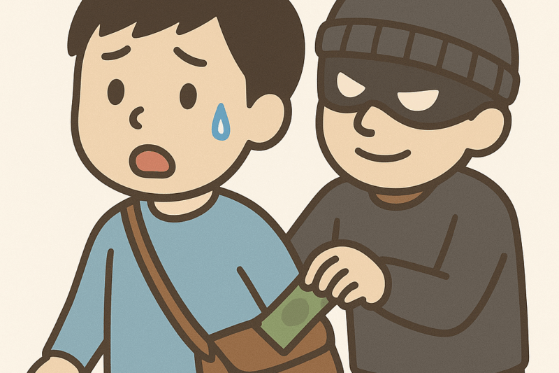 置き引き — okibiki